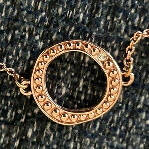 Adore by Swarovski Organic Circle Bracelet with Crystal, Rose-Gold Plated